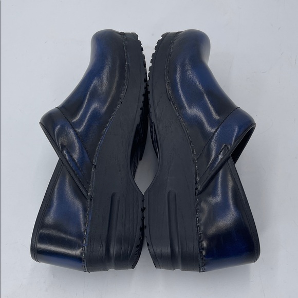 SANITA SABEL Blue Marble Clogs Shoes - Picture 4 of 9